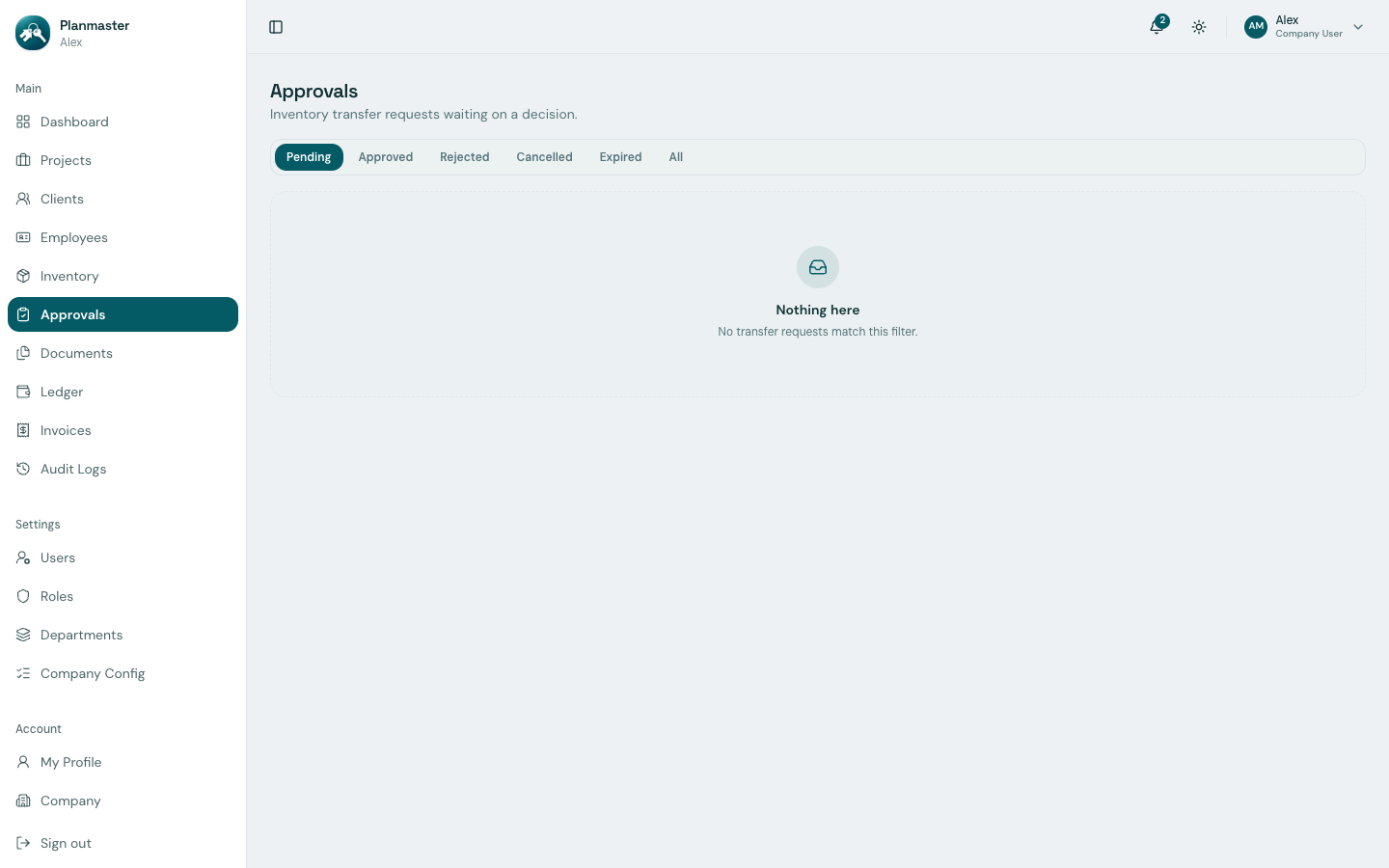 Approvals Queue