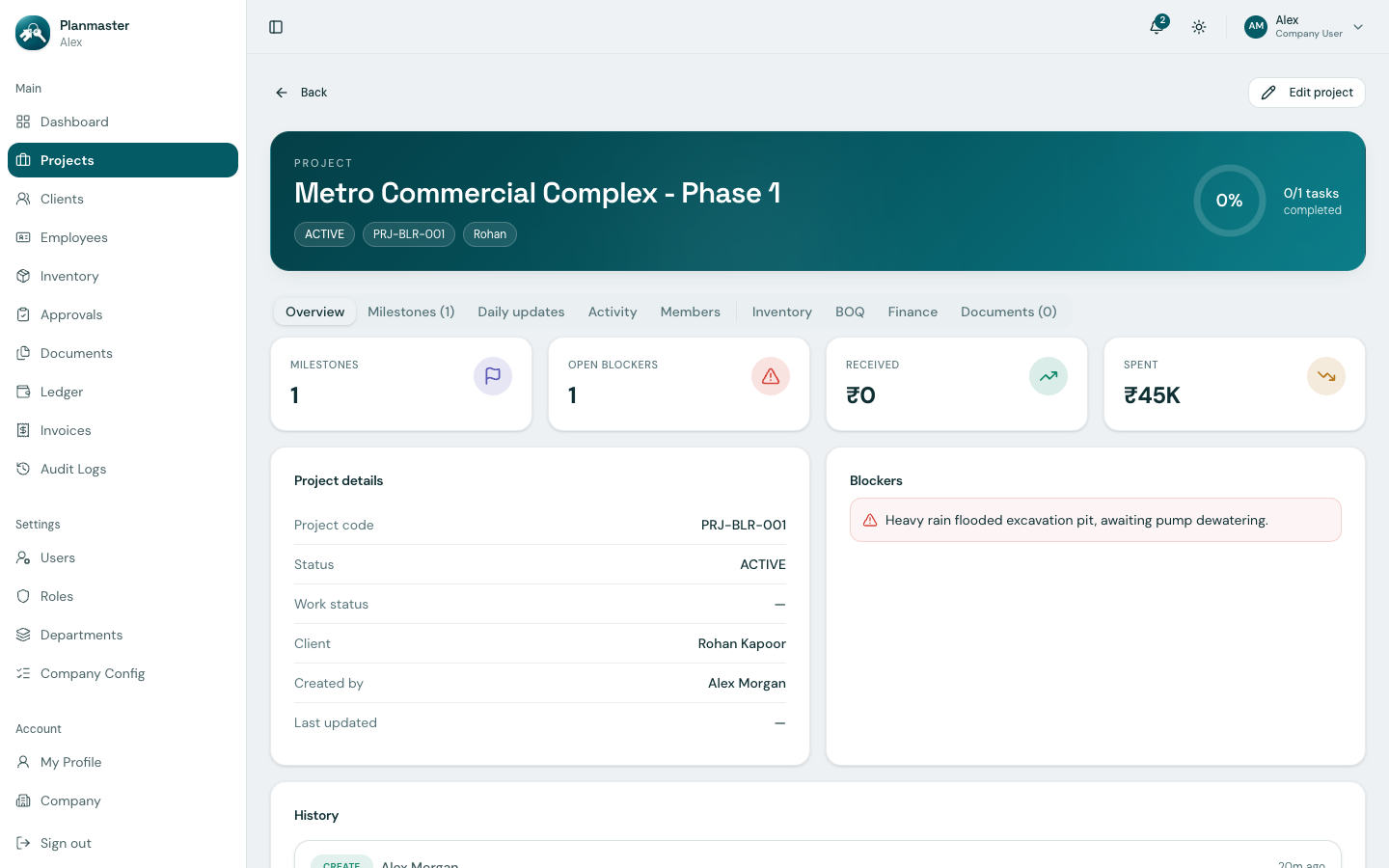 Project Details Overview